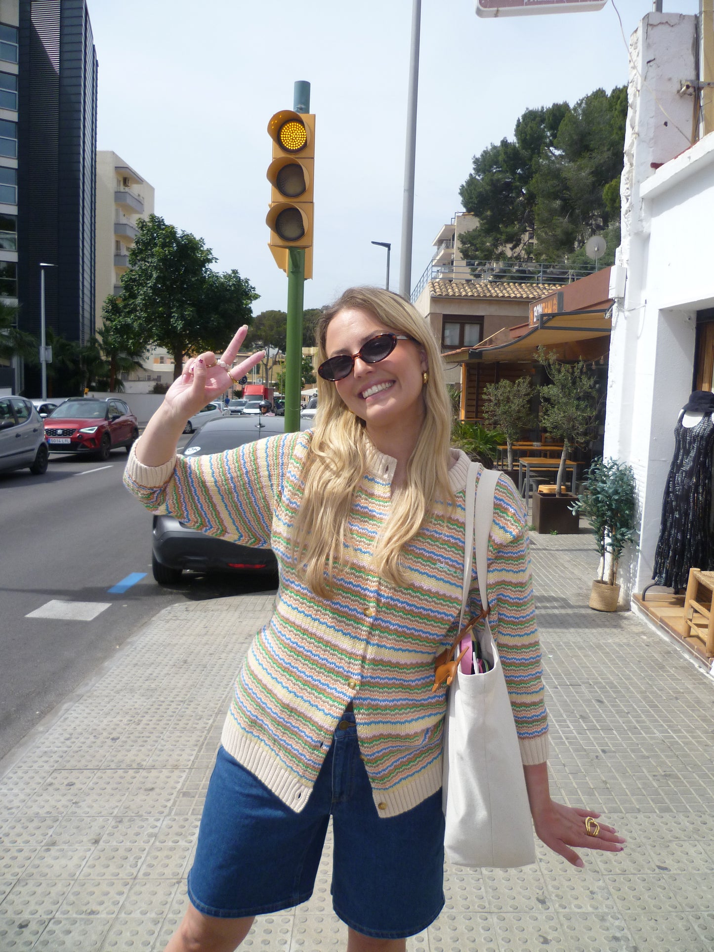 Tonni Striped Knit